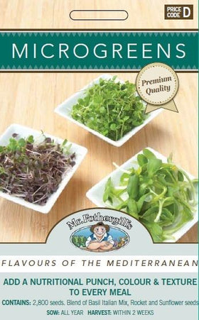 MICROGREENS SEEDS - FLAVOURS OF THE MEDITERRANEAN