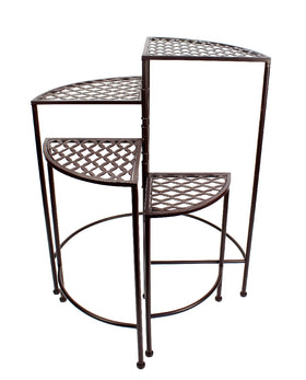 PLANT STAND 4 TIER BROWN