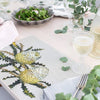 DINING PLACEMAT SET OF 4 - NATIVE FLORA WHITE COLLECTION