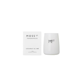 MOSS ST MINI CANDLE COCONUT AND LIME 80G