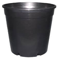 PLASTIC POT BLACK 300MM