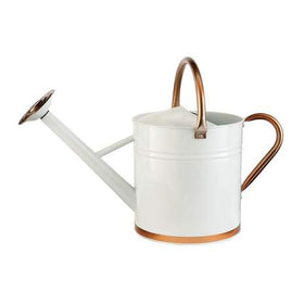 MOULTON MILL WATERING CAN 9L CREAM WITH COPPER TRIM