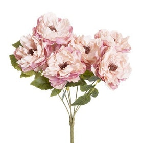 PEONY BOUQUET WITH 7 HEADS DUSTY PINK - ARTIFICIAL