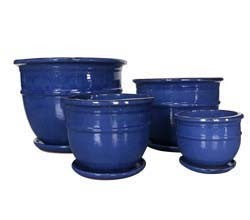 BELLY POT BLUE LARGE