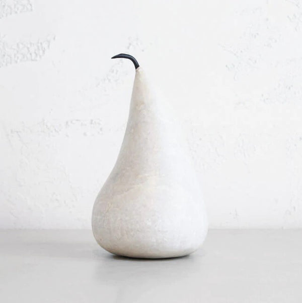 MARBLE PEAR WHITE LARGE